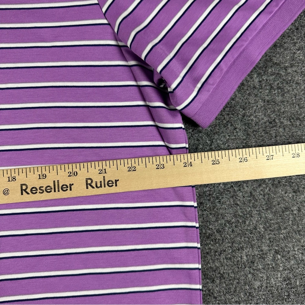 Polo by Ralph Lauren Purple Striped Men's XL Polo Soft Touch Short Sleeve Shirt - Picture 7 of 10